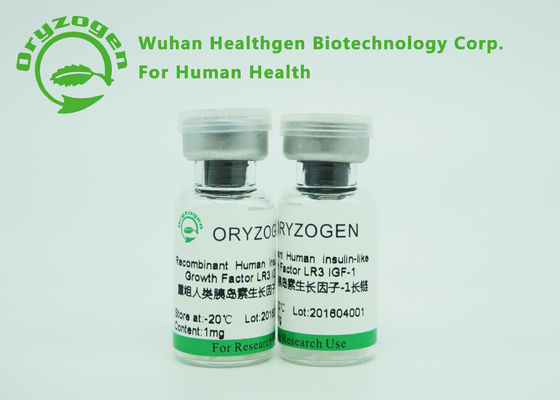 Langer Wachstumsfaktor R3 größer als 90% Reinheits-Recombinant IGF 1, der Zellwachstum fördert
