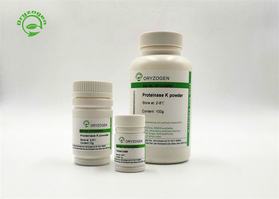 Recombinant Proteinase K pulverisieren Größe 100g der Proteinase k des Molekularbiologie-Grad-hohen Reinheitsgrades